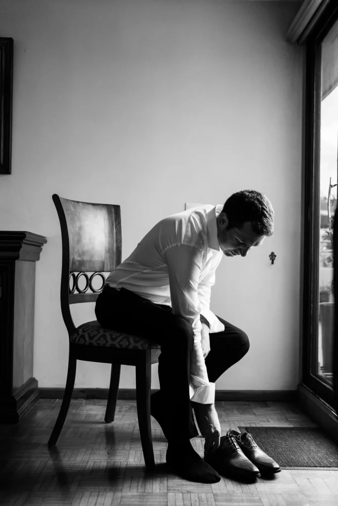 Preparativos novio Boda en Quito