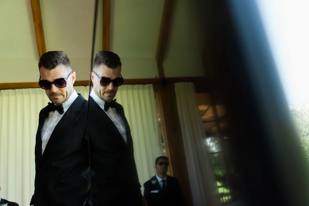 Preparativos novio Boda La Palma Polo Club Puembo