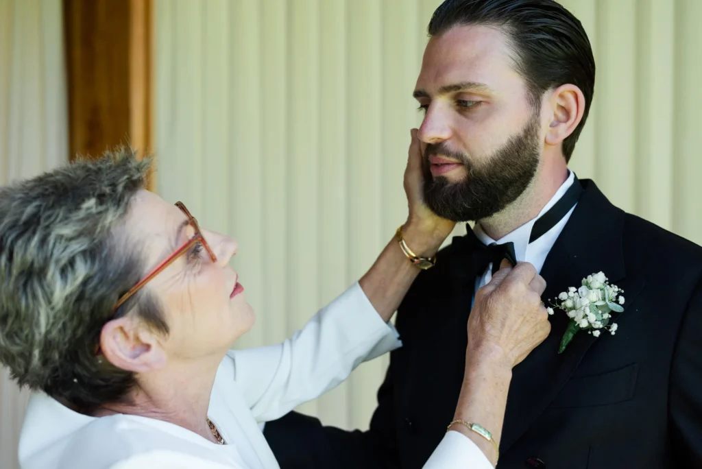 Preparativos novio Boda La Palma Polo Club Puembo