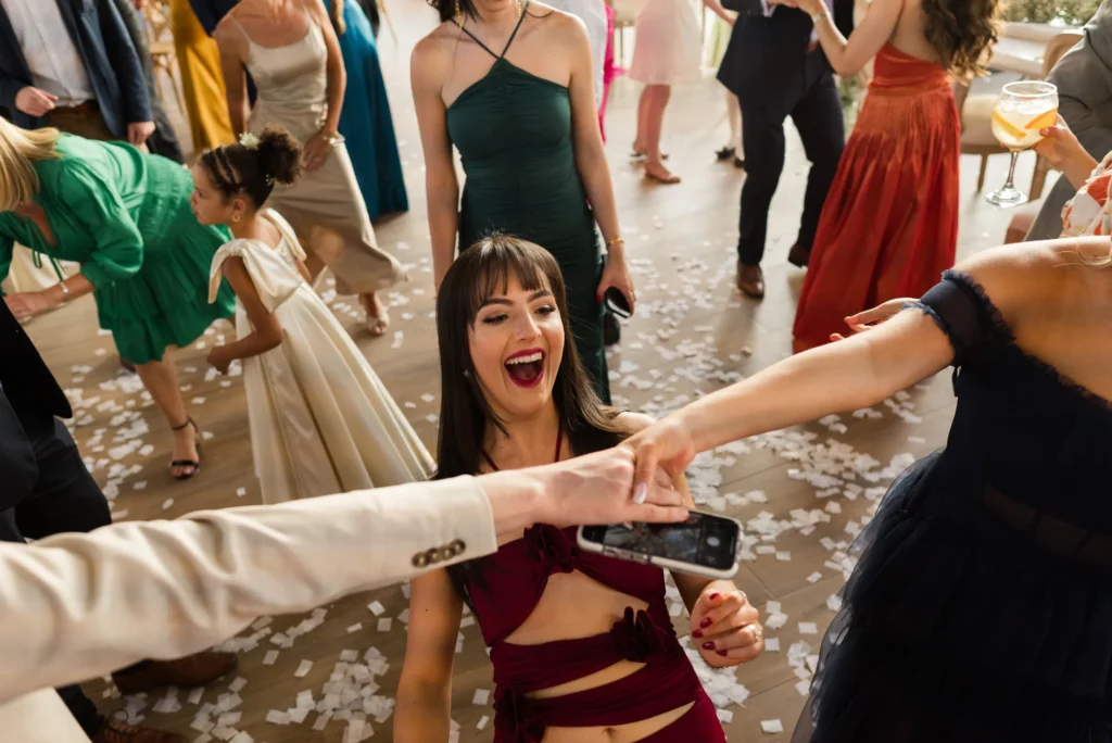 Baile y fiesta de los novios en su Boda en La Palma Polo Club Puembo